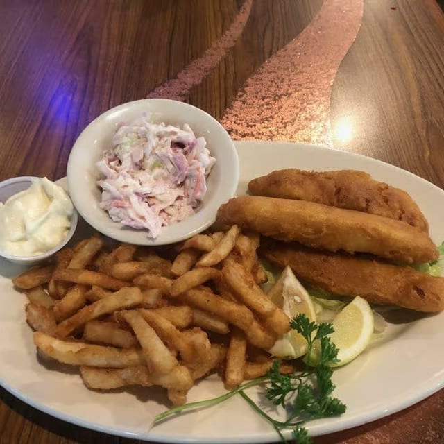 Halibut Fish & Chips.