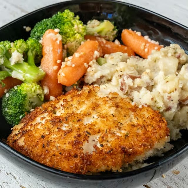 Herb Crusted Halibut.
